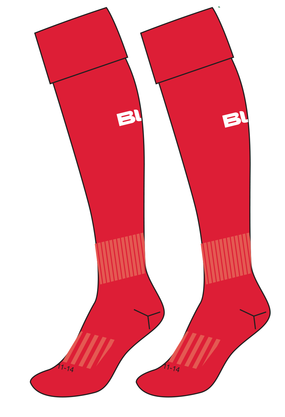 Annadale Hockey Playing Socks (Red)