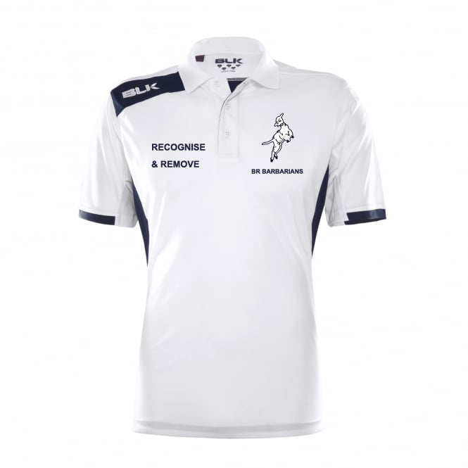 BR Barbarians BLK Tek VI Mens Polo